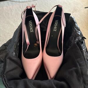 Versace Pink Heeled Shoes